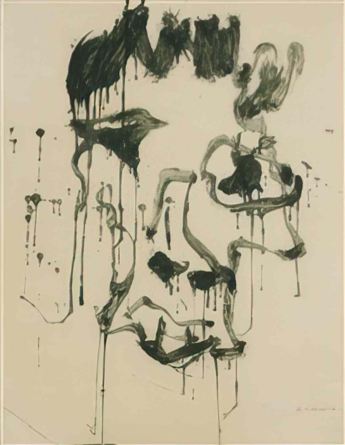Willem de Kooning decomposition of man Art A4 Photo Print