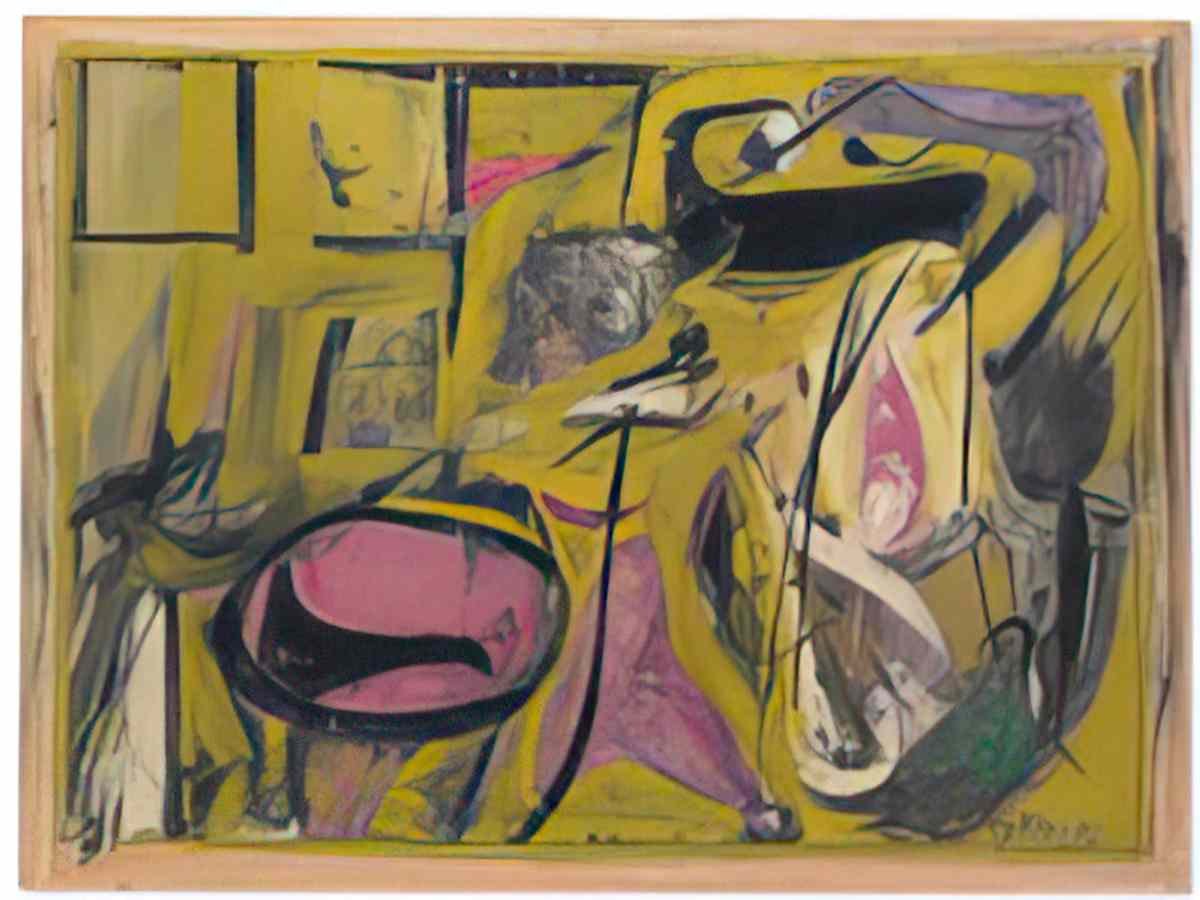 Willem de Kooning event in a barn Art A4 Photo Print