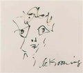 Willem de Kooning face 2 Art A4 Photo Print