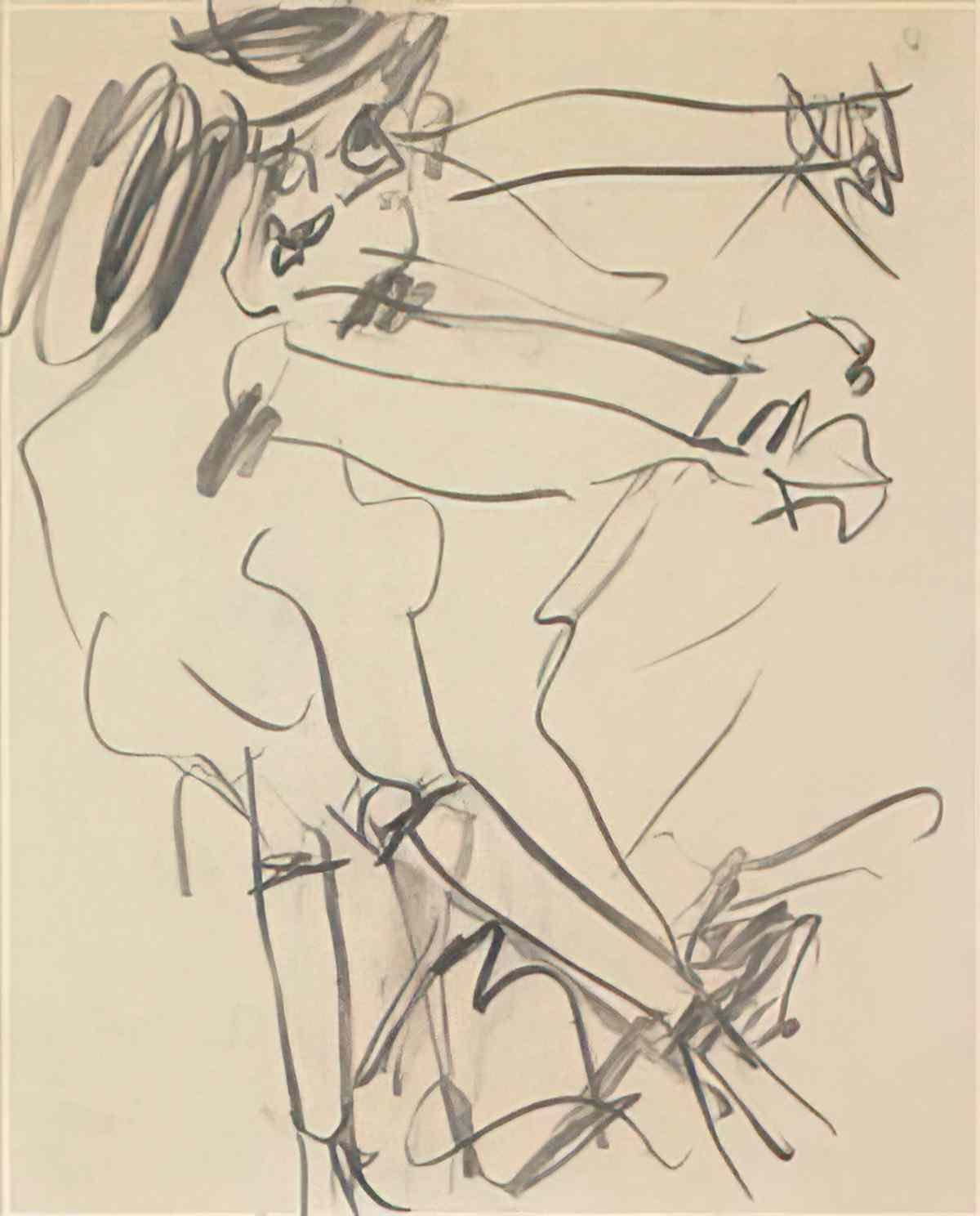 Willem de Kooning figure study Art A4 Photo Print