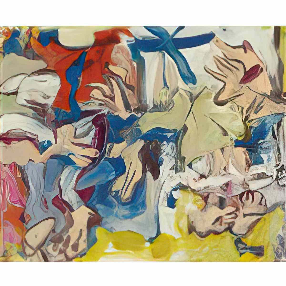 Willem de Kooning figures in landscape no. 1 Art A4 Photo Print