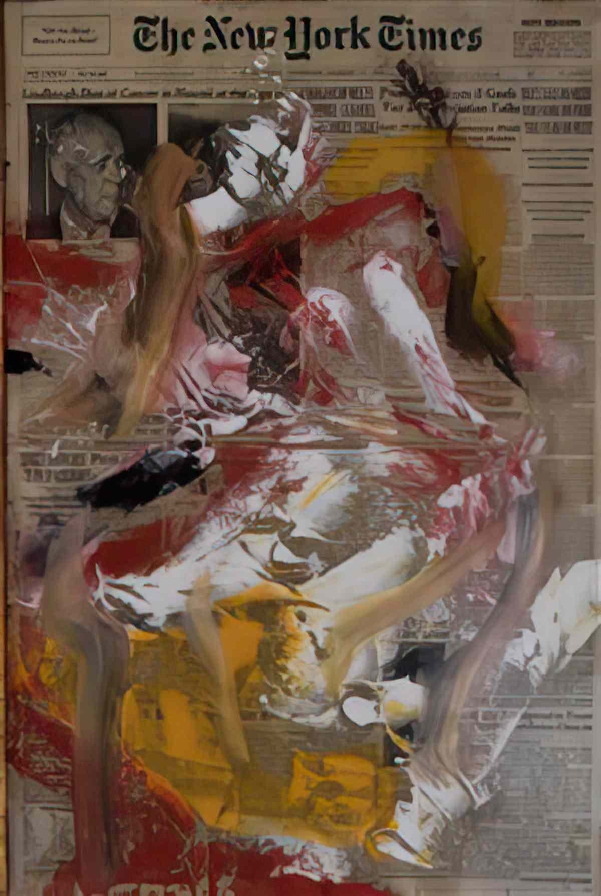 Willem de Kooning homage to lindbergh Art A4 Photo Print