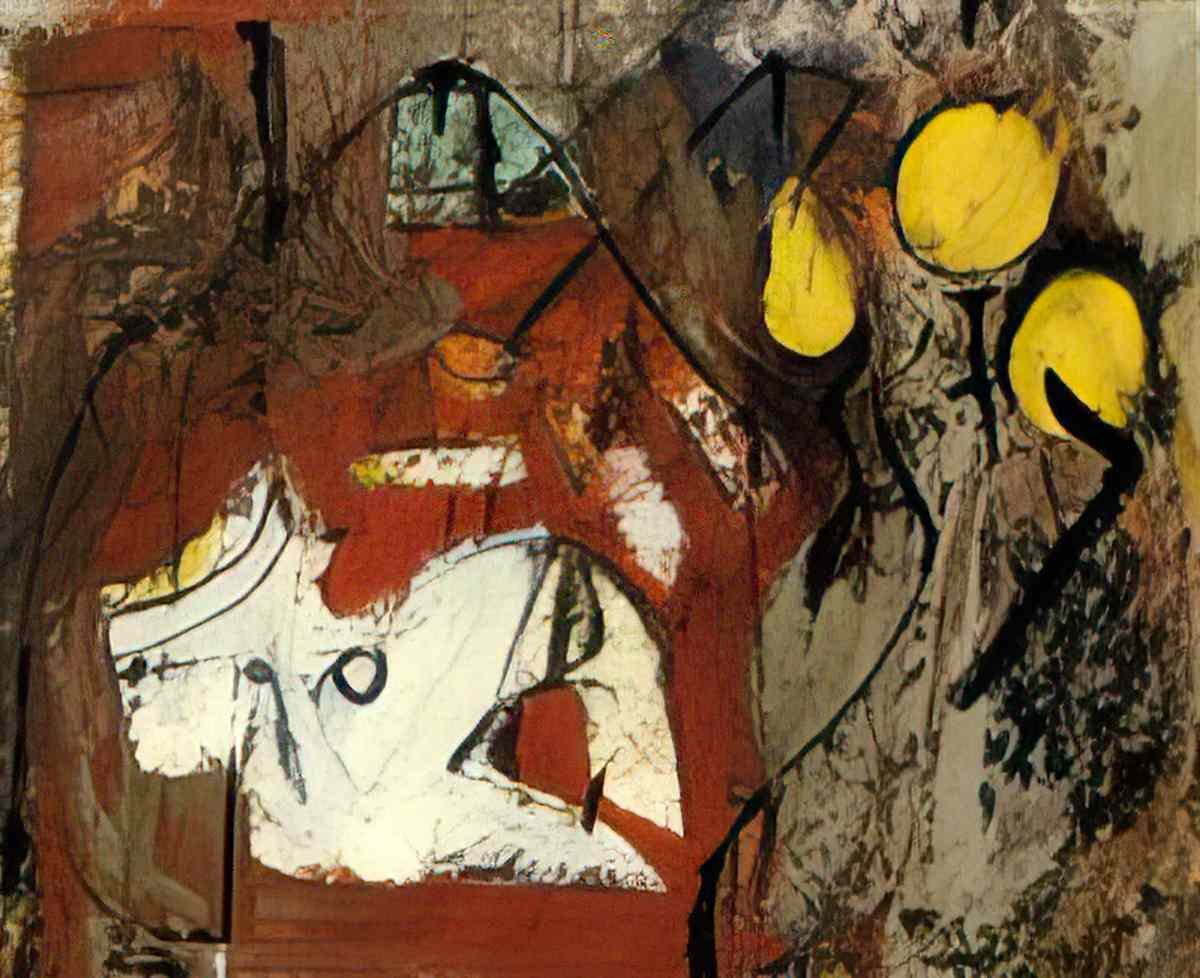 Willem de Kooning interior Art A4 Photo Print