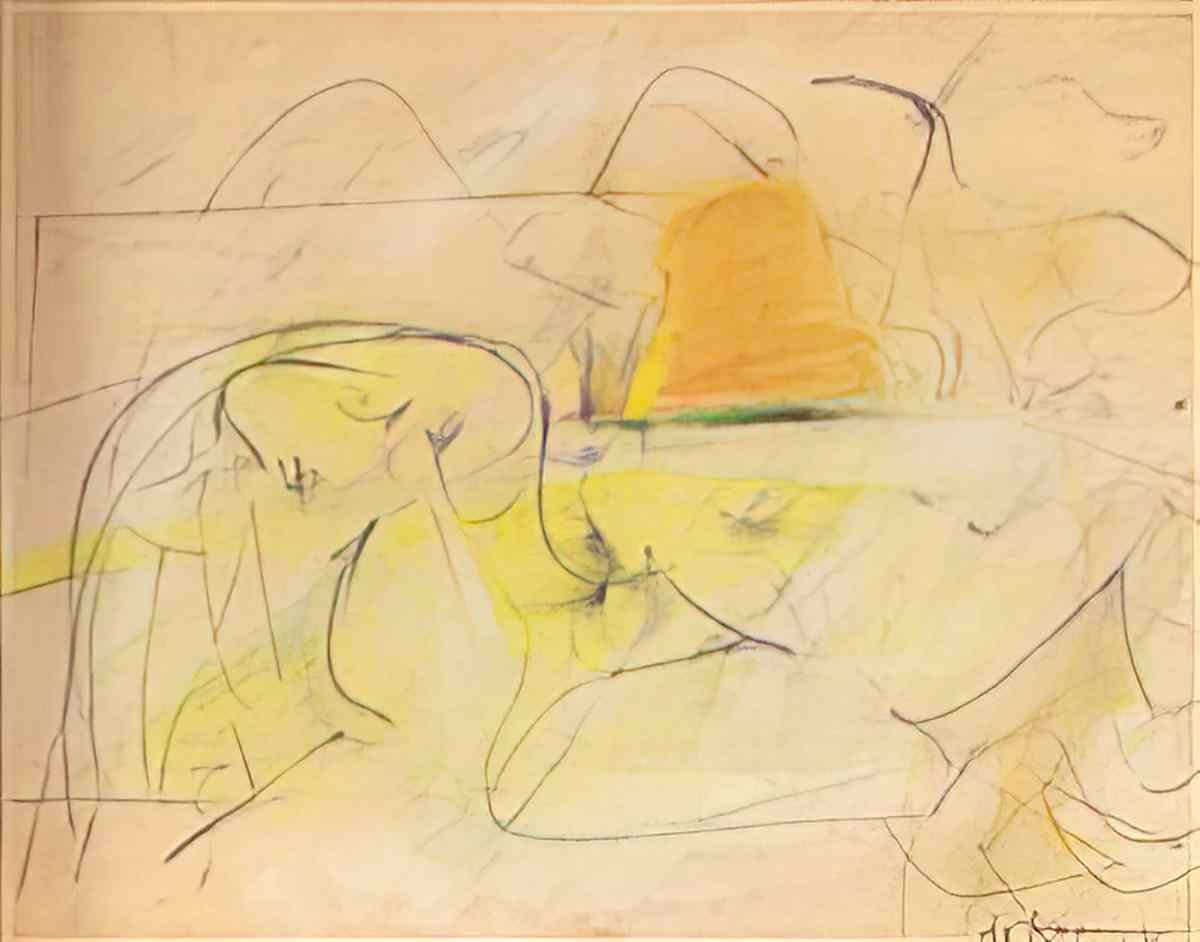 Willem de Kooning landscape1 2 Art A4 Photo Print