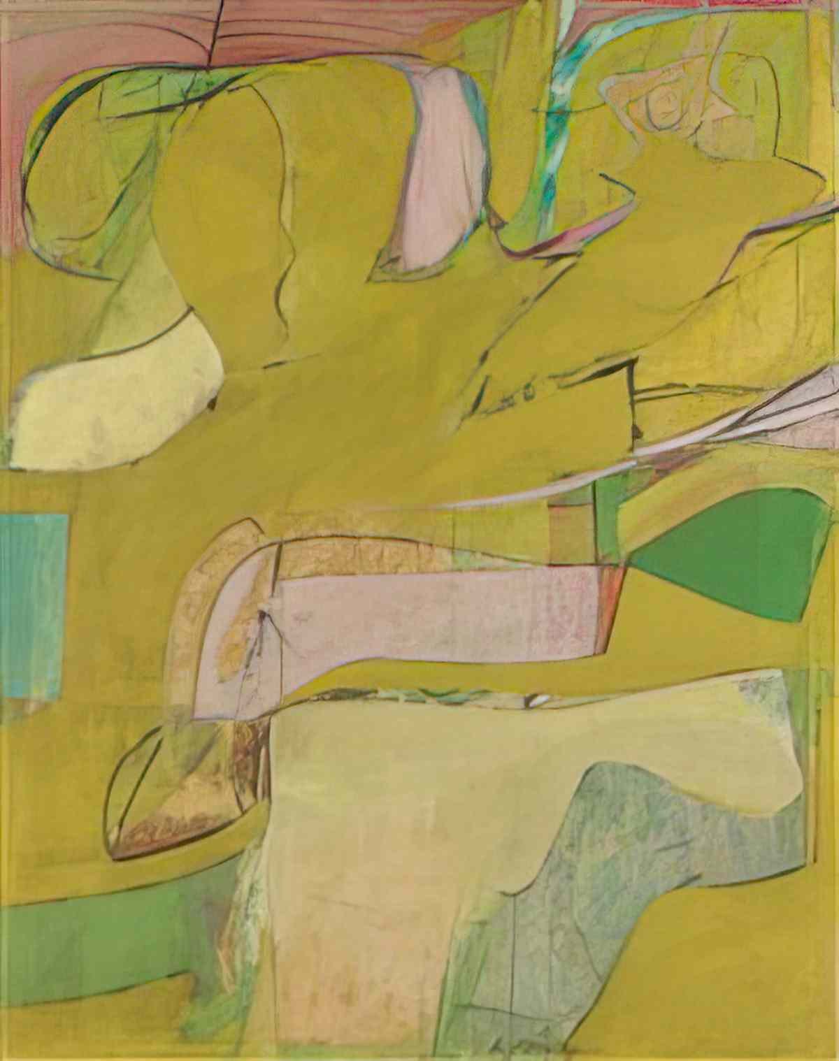 Willem de Kooning marshes study Art A4 Photo Print
