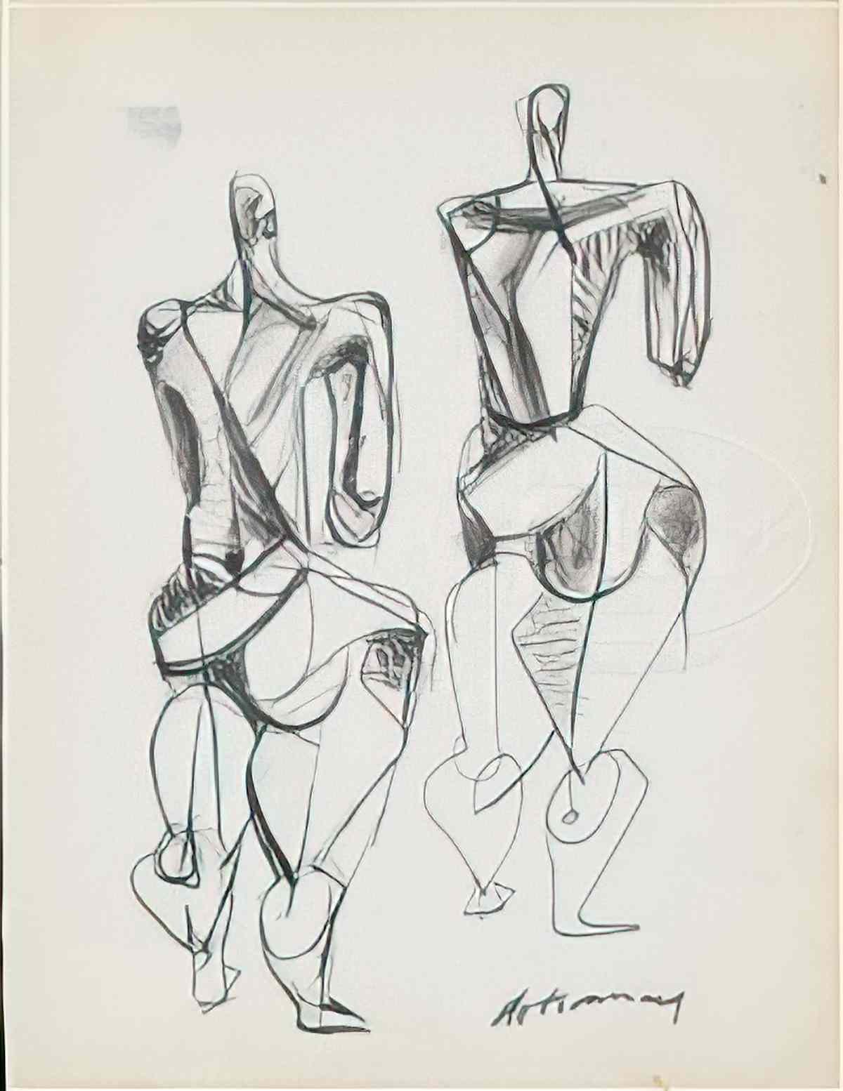 Willem de Kooning nudes Art A4 Photo Print