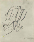 Willem de Kooning ohne titel woman walking Art A4 Photo Print