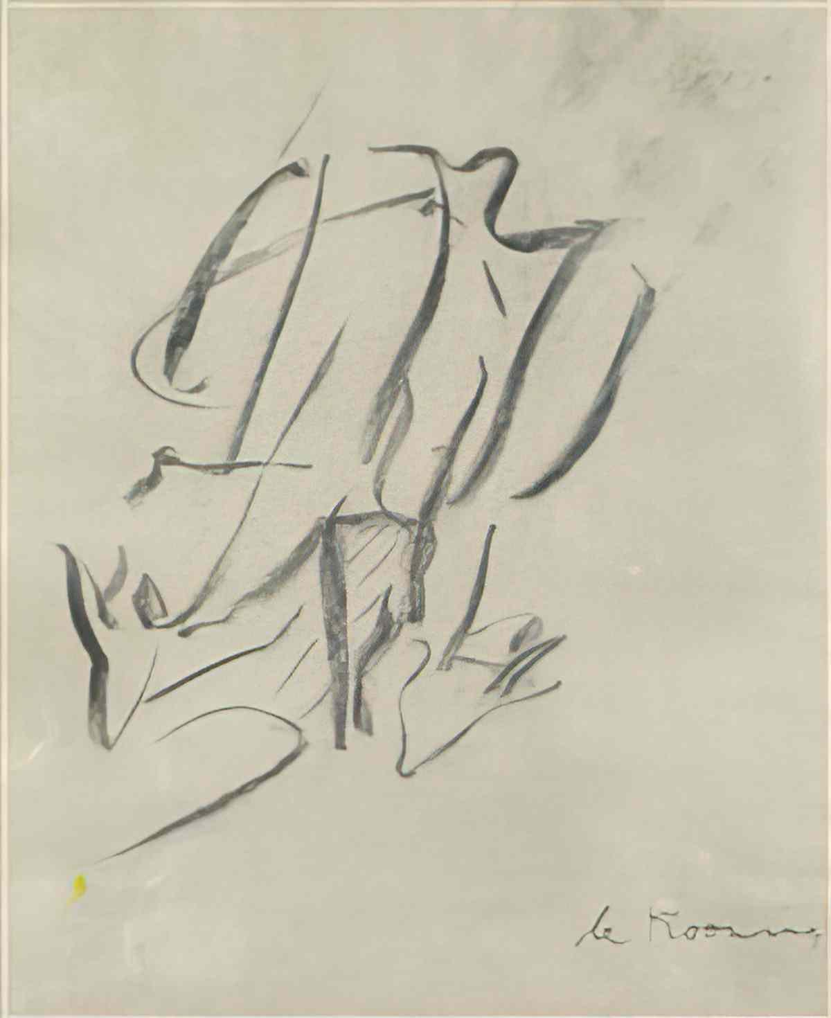 Willem de Kooning ohne titel woman walking Art A4 Photo Print