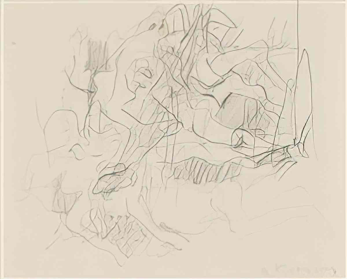 Willem de Kooning orgy Art A4 Photo Print