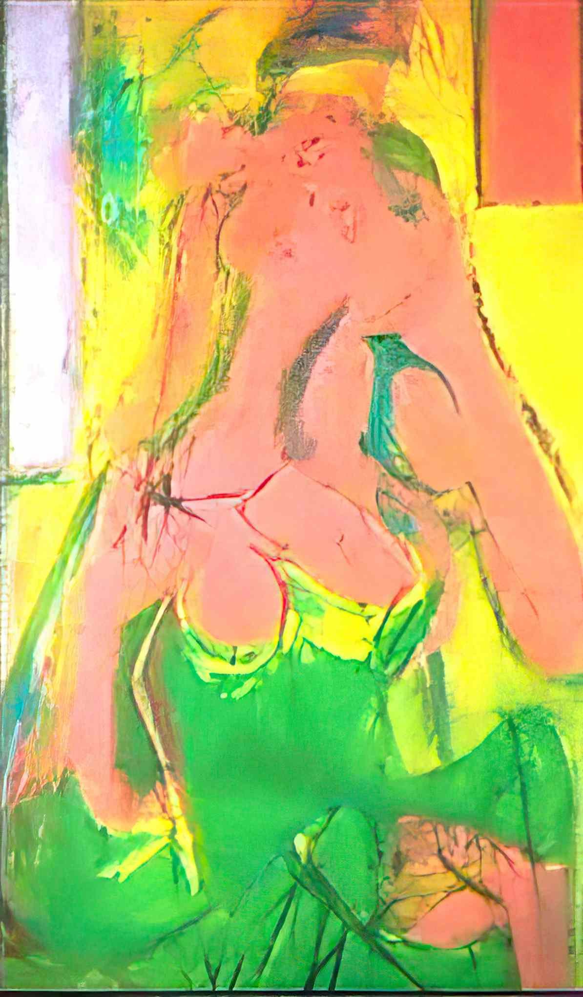 Willem de Kooning pink lady Art A4 Photo Print