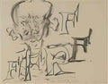 Willem de Kooning portrait of a man Art A4 Photo Print