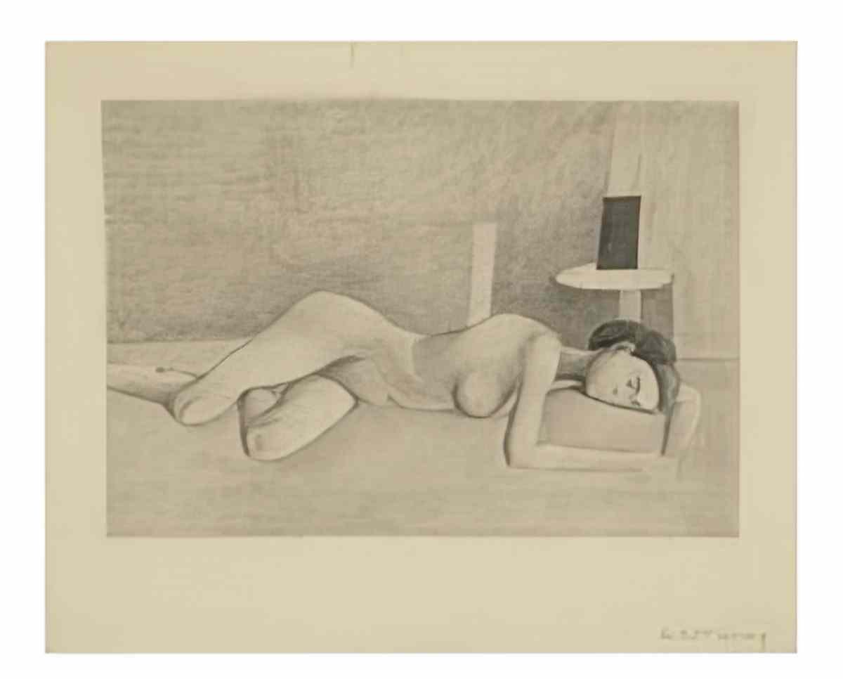 Willem de Kooning reclining nude juliet browner Art A4 Photo Print
