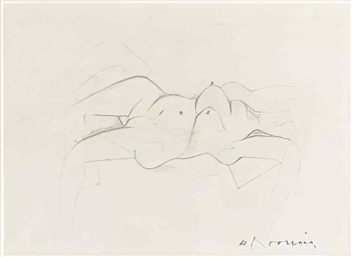 Willem de Kooning reclining nude1 Art A4 Photo Print