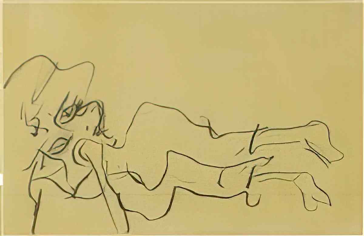 Willem de Kooning reclining woman Art A4 Photo Print