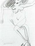 Willem de Kooning red lips Art A4 Photo Print