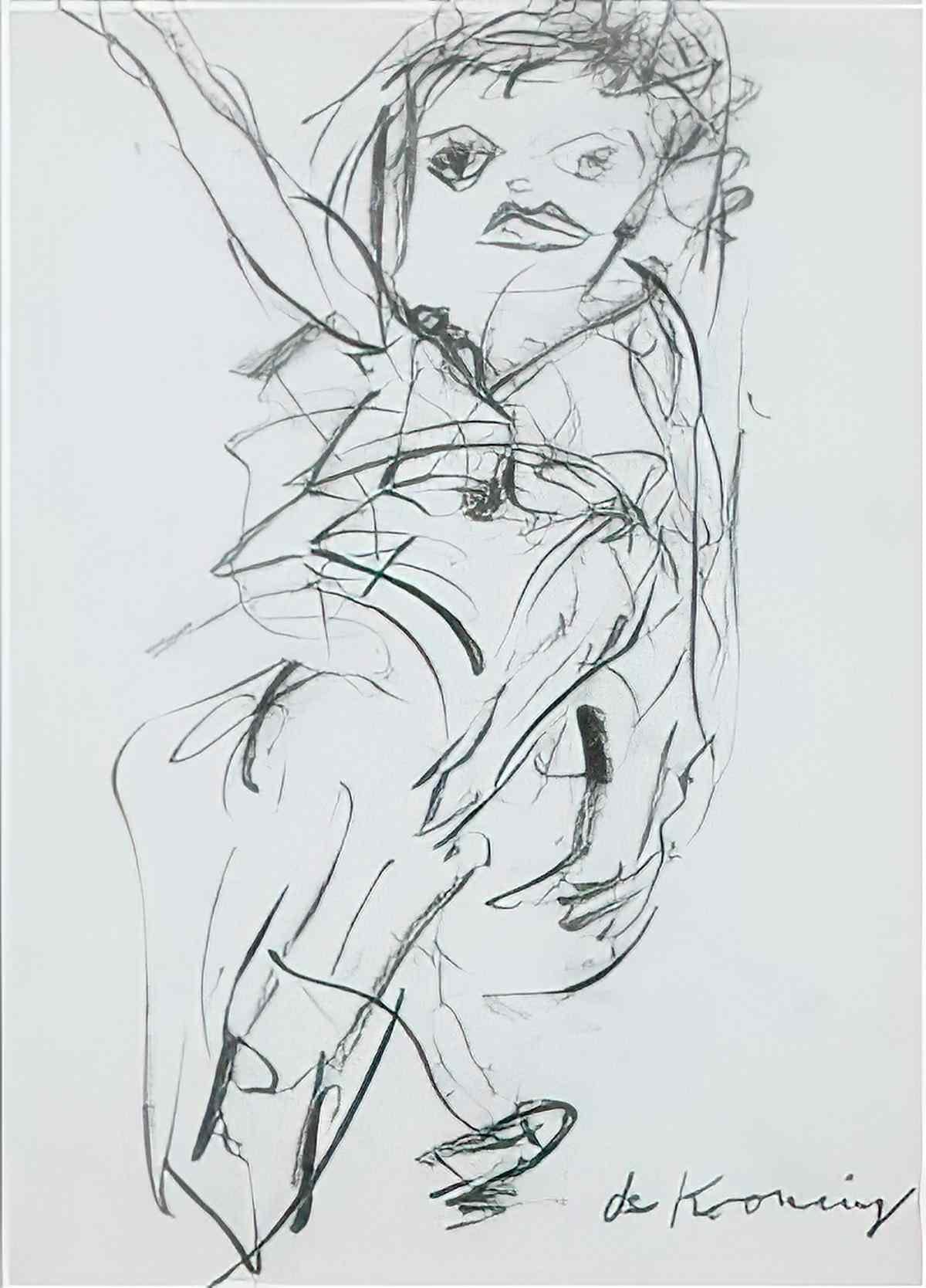 Willem de Kooning sans titre3 Art A4 Photo Print