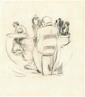 Willem de Kooning scène de cafe Art A4 Photo Print