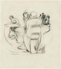 Willem de Kooning scène de cafe1 Art A4 Photo Print