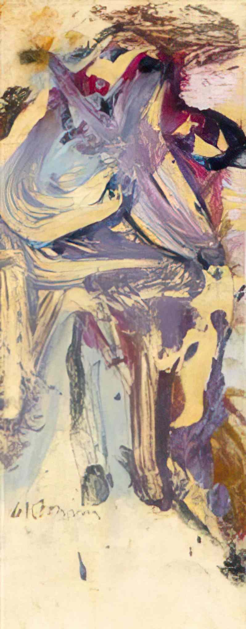 Willem de Kooning seated woman Art A4 Photo Print