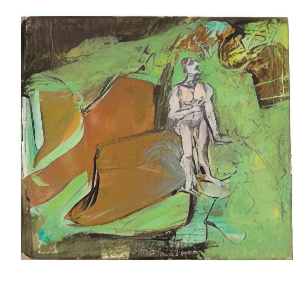 Willem de Kooning self portrait in the wilderness Art A4 Photo Print