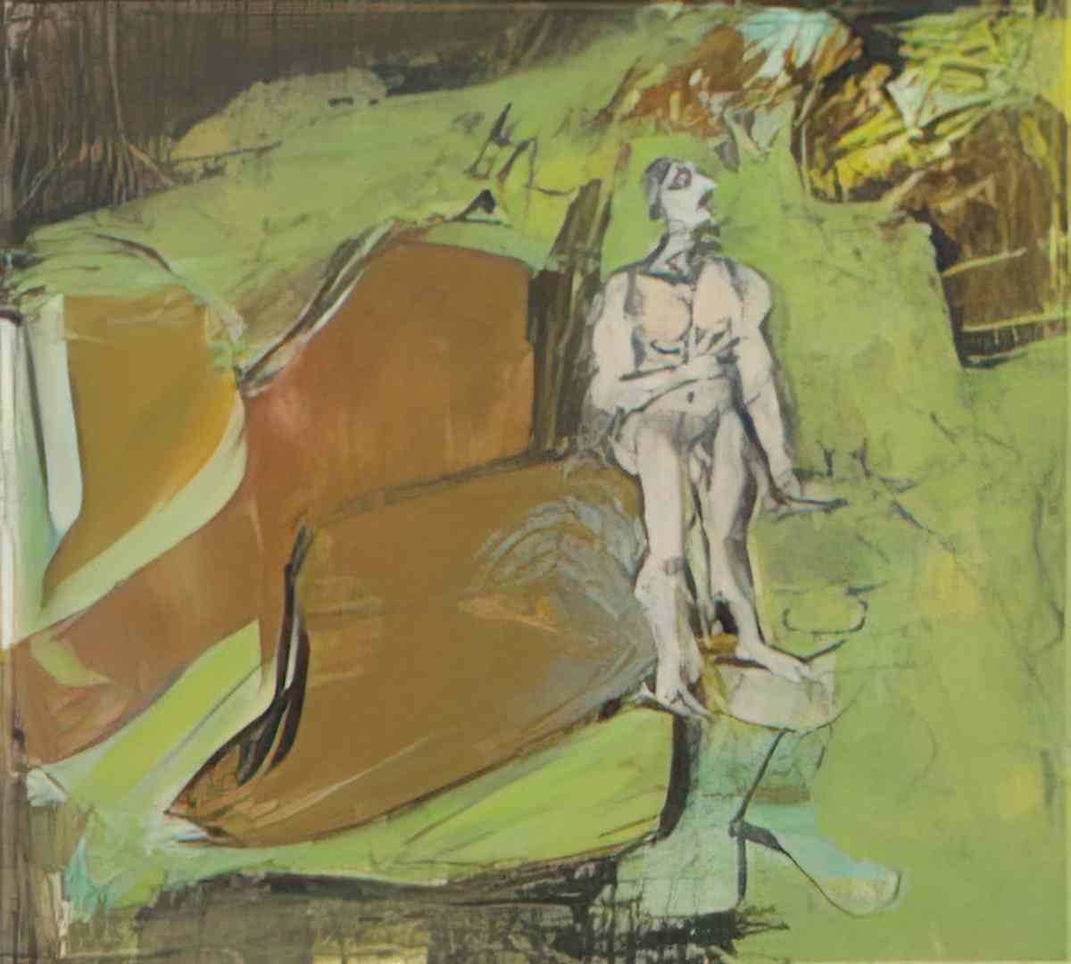 Willem de Kooning self portrait in the wilderness1 Art A4 Photo Print
