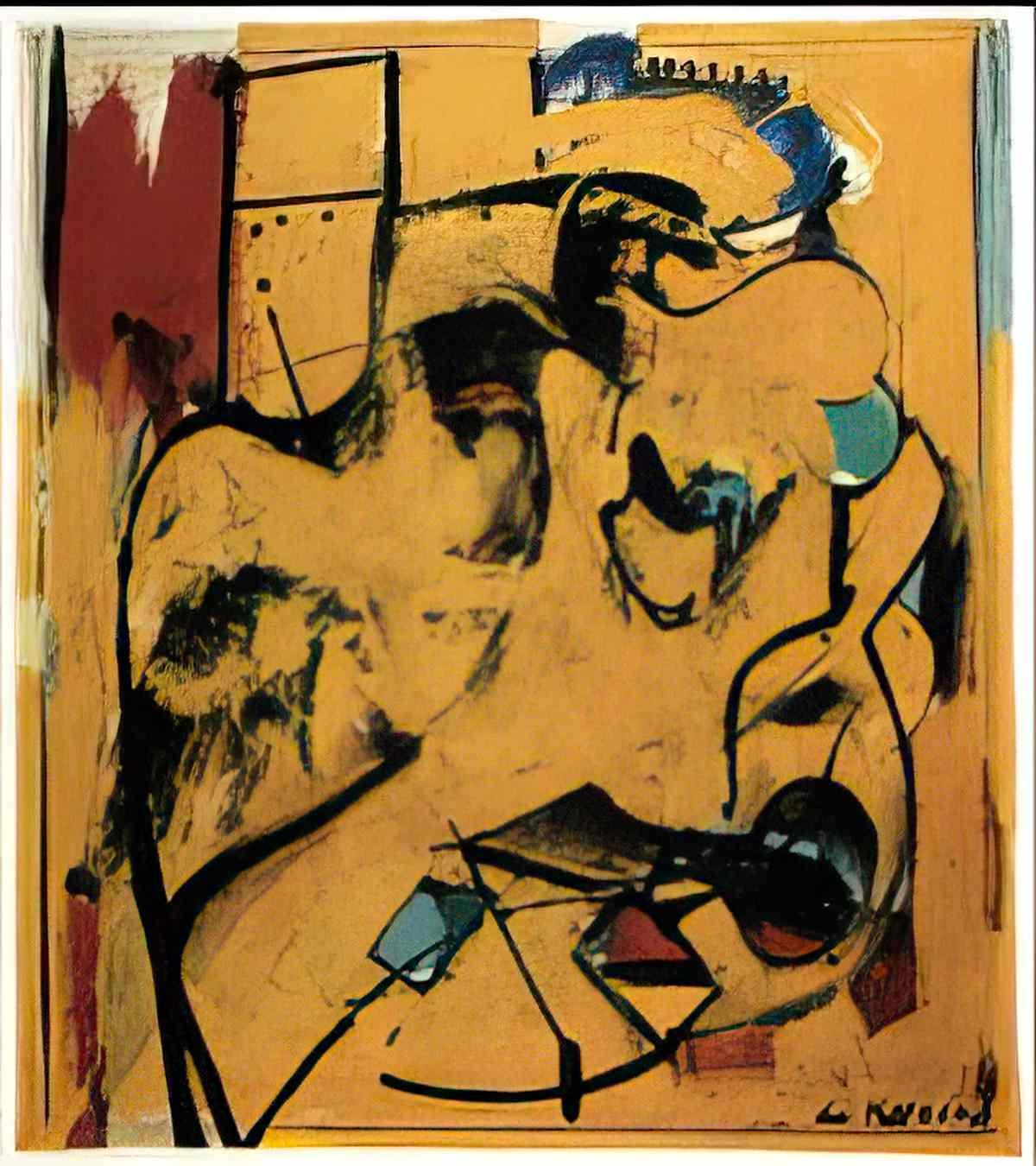 Willem de Kooning small boudoir Art A4 Photo Print