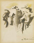 Willem de Kooning study for clam diggers Art A4 Photo Print