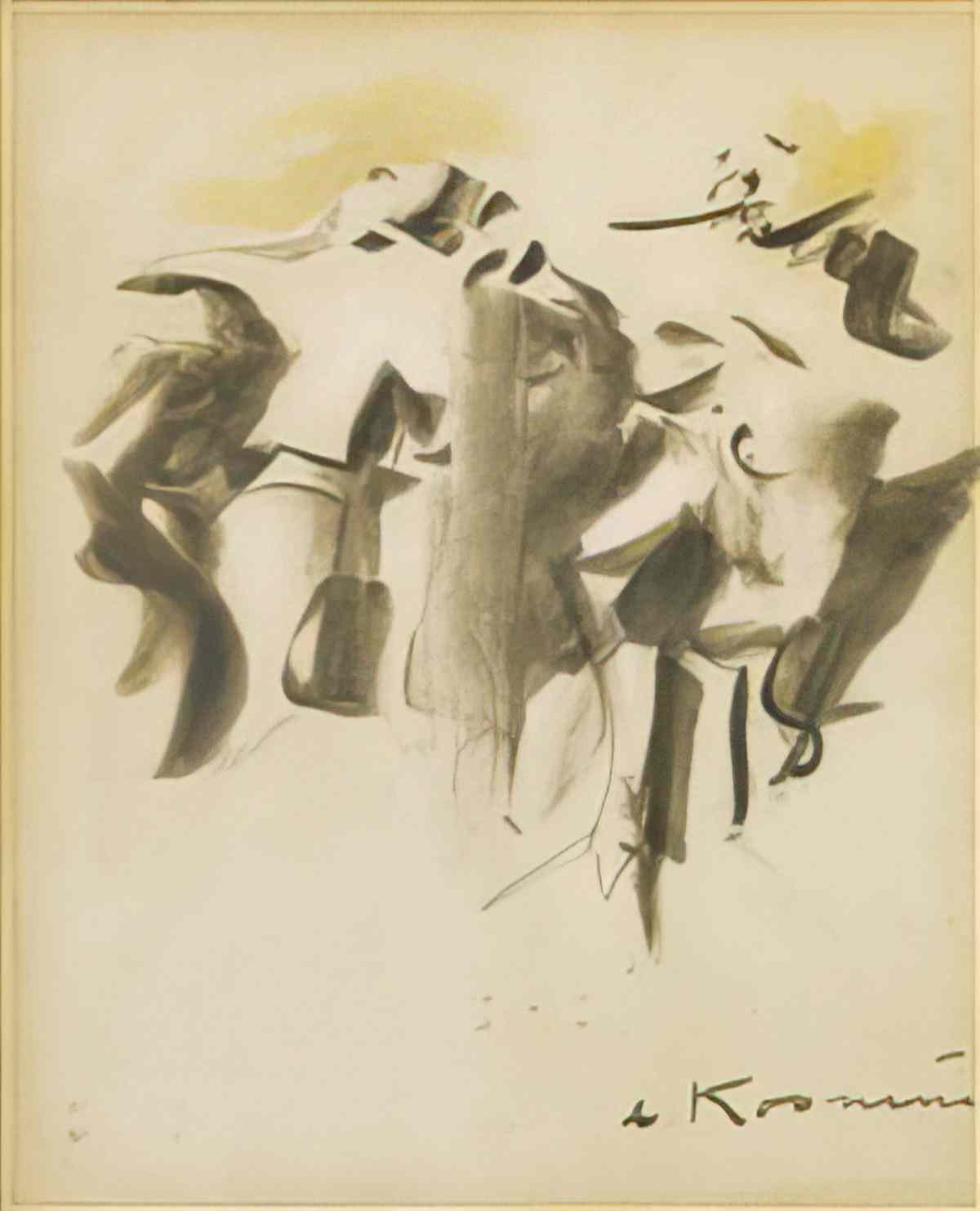 Willem de Kooning study for clam diggers Art A4 Photo Print