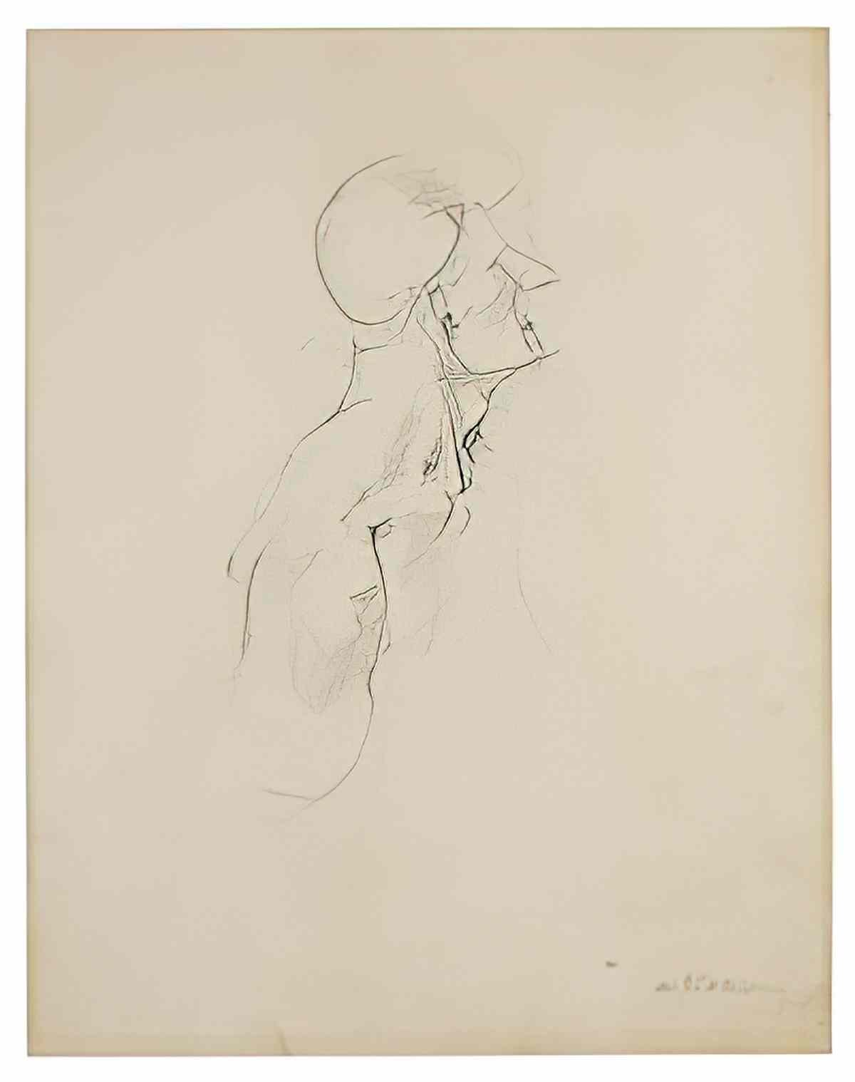 Willem de Kooning study for glazier self portrait Art A4 Photo Print