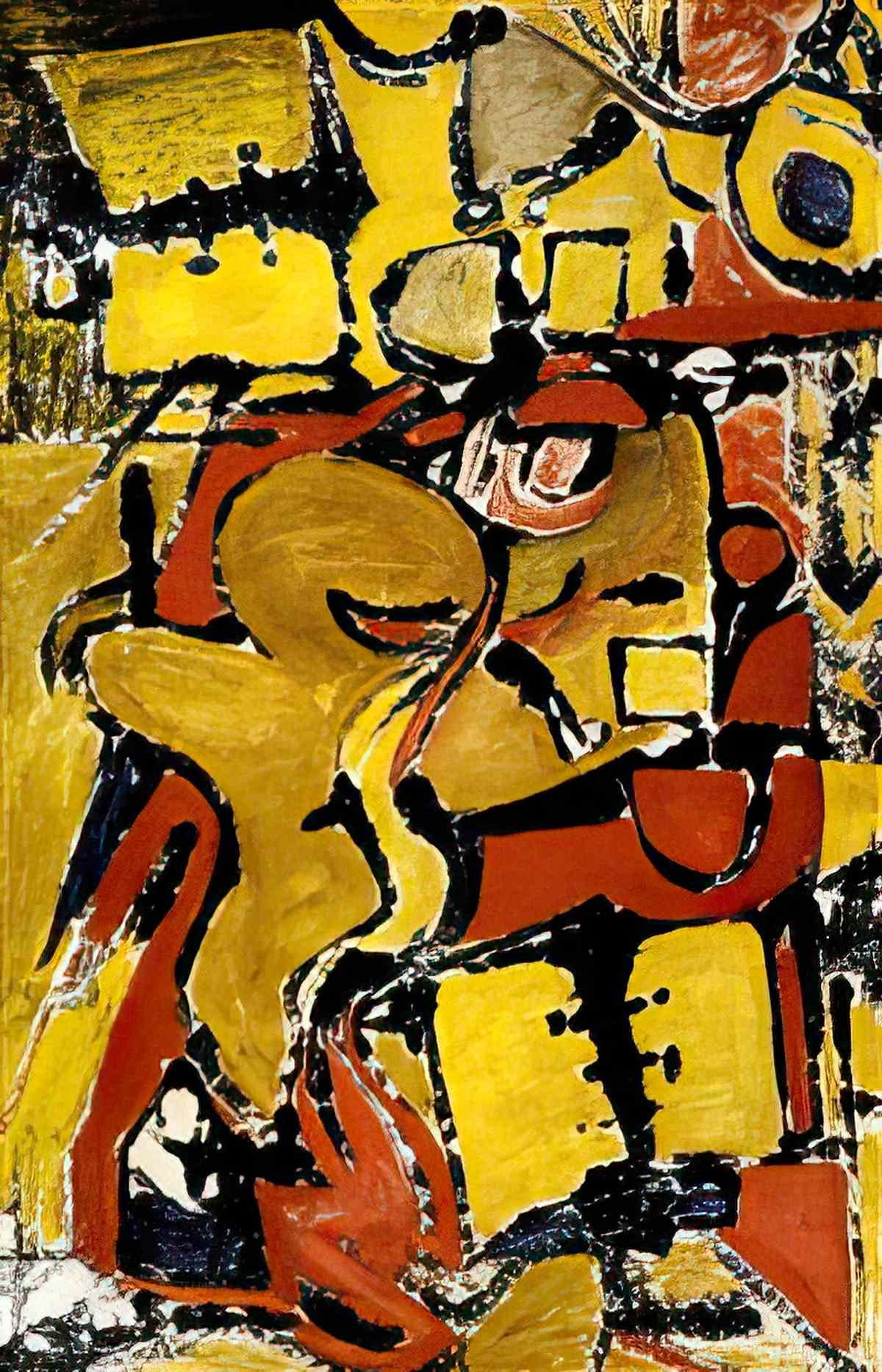 Willem de Kooning the stenographer Art A4 Photo Print