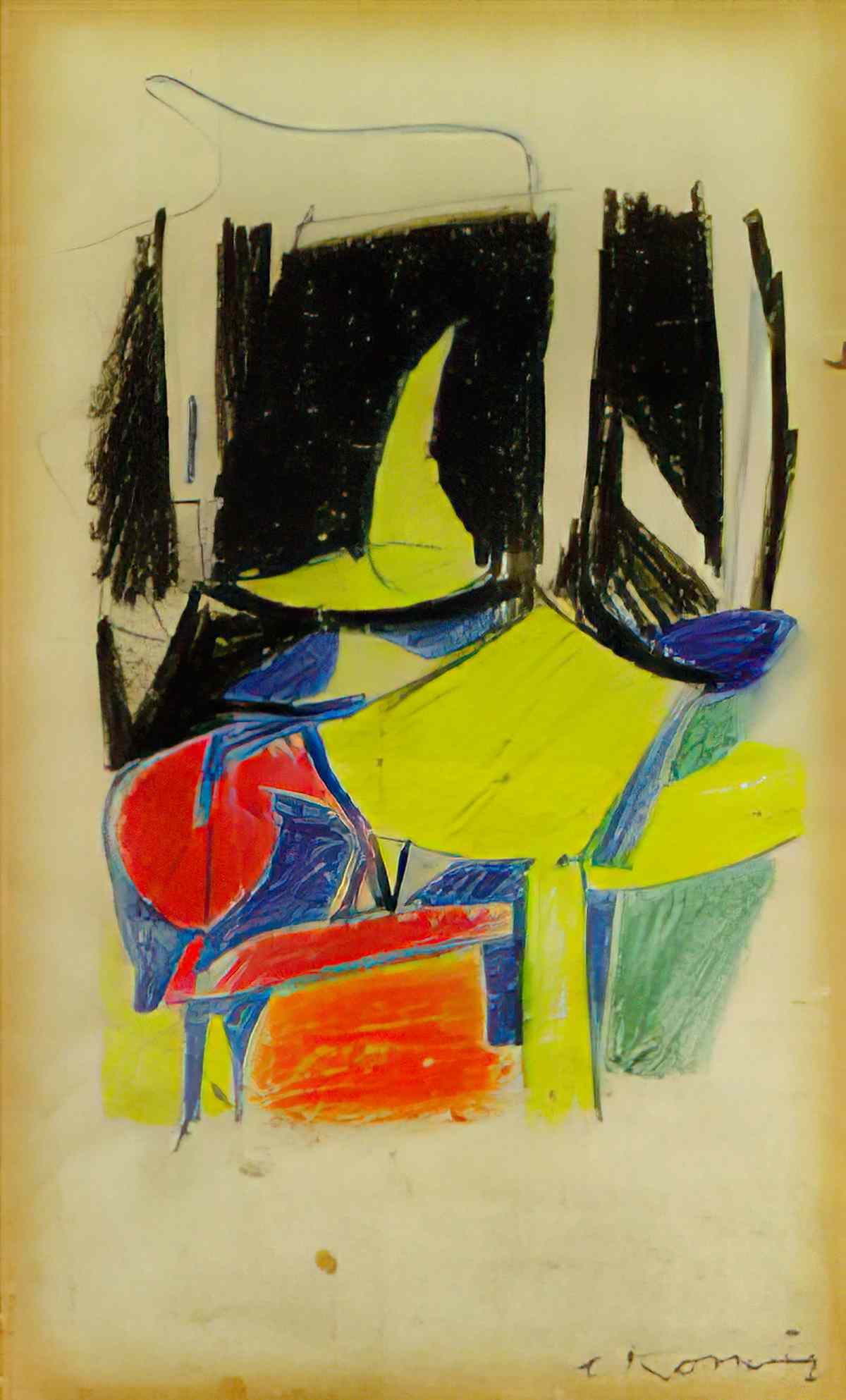 Willem de Kooning the torso Art A4 Photo Print