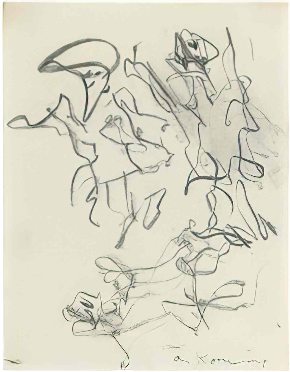 Willem de Kooning three children playing Art A4 Photo Print