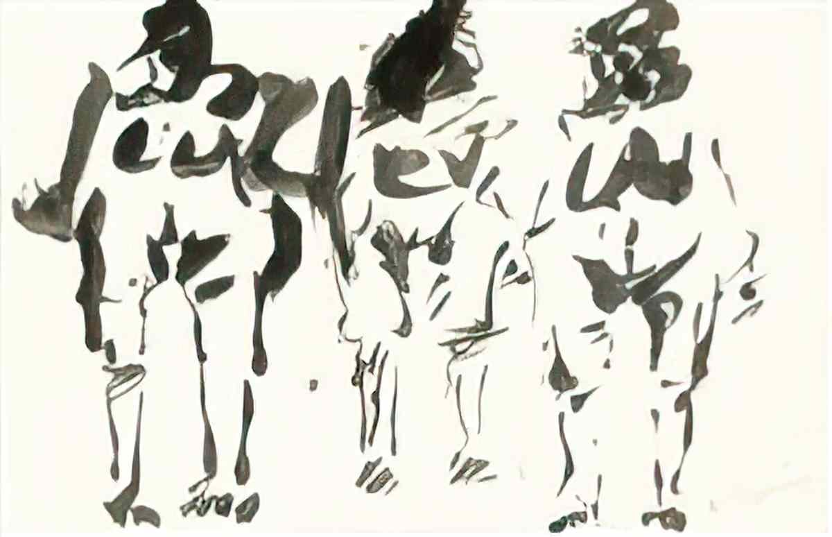 Willem de Kooning three figures1 Art A4 Photo Print