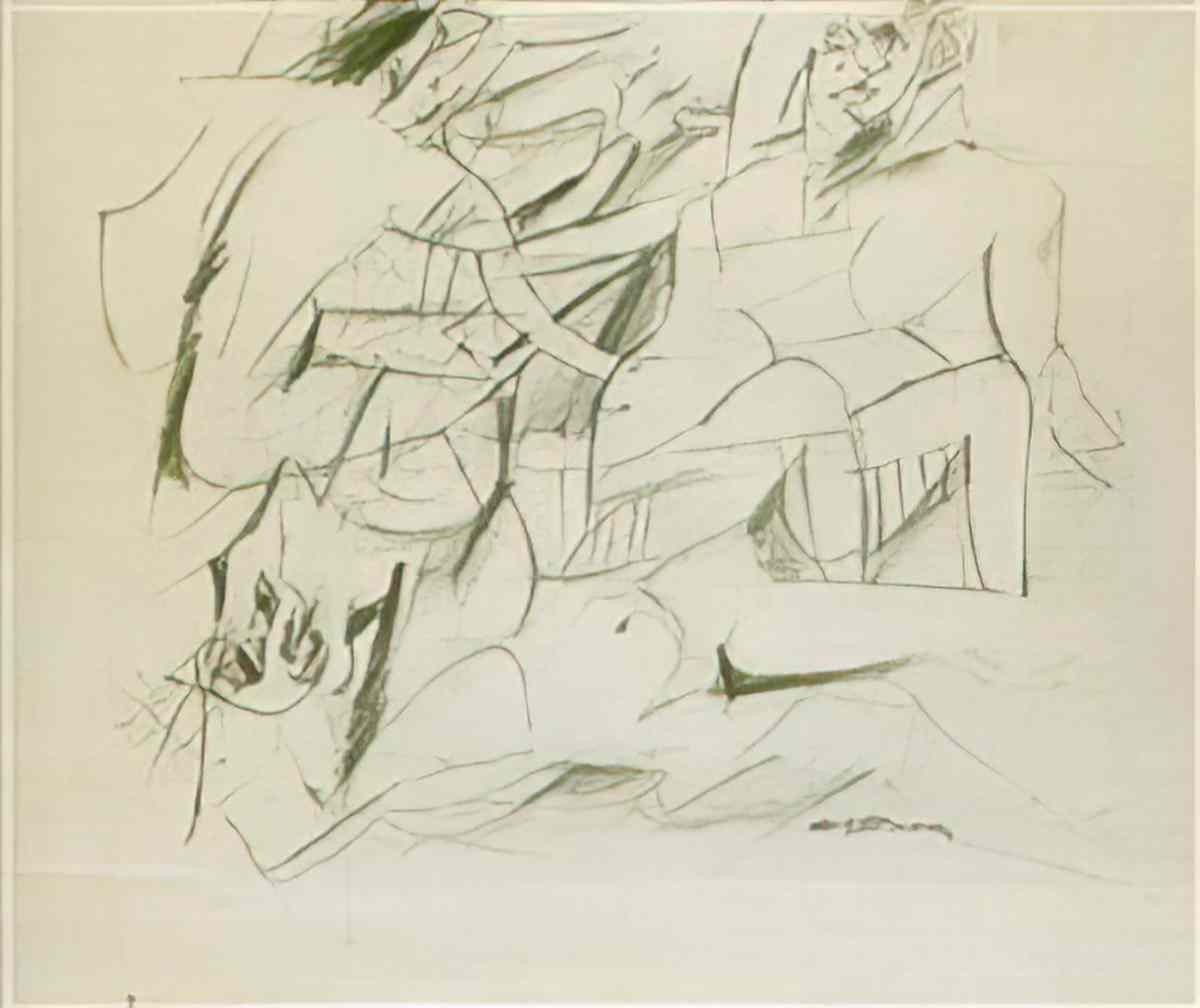 Willem de Kooning three women3 2 Art A4 Photo Print