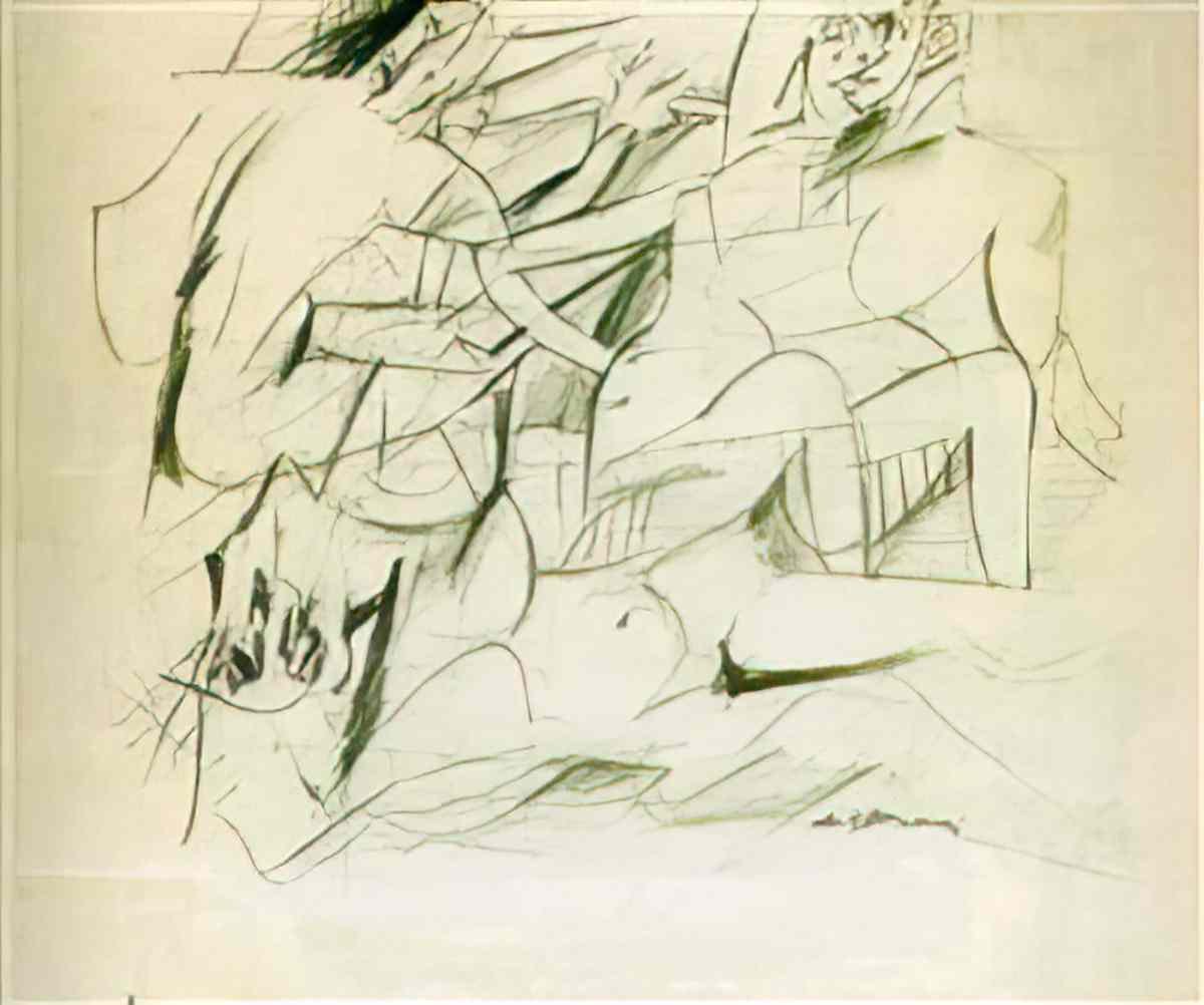 Willem de Kooning three women4 2 Art A4 Photo Print