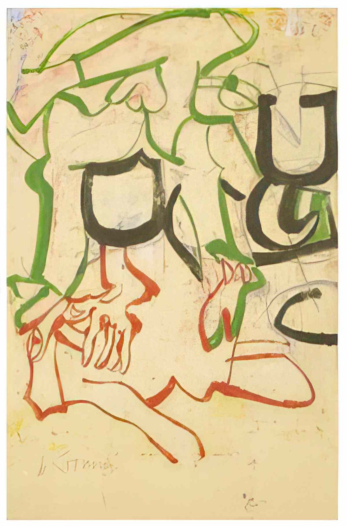 Willem de Kooning torso of a man1 Art A4 Photo Print