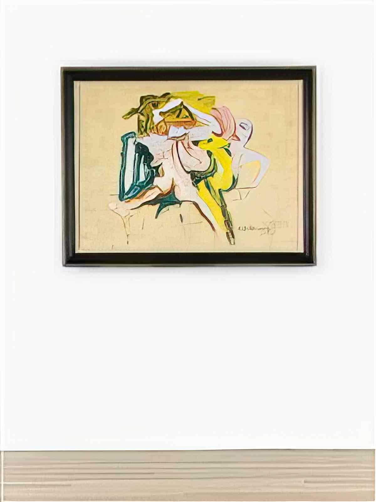 Willem de Kooning two figures i1 Art A4 Photo Print