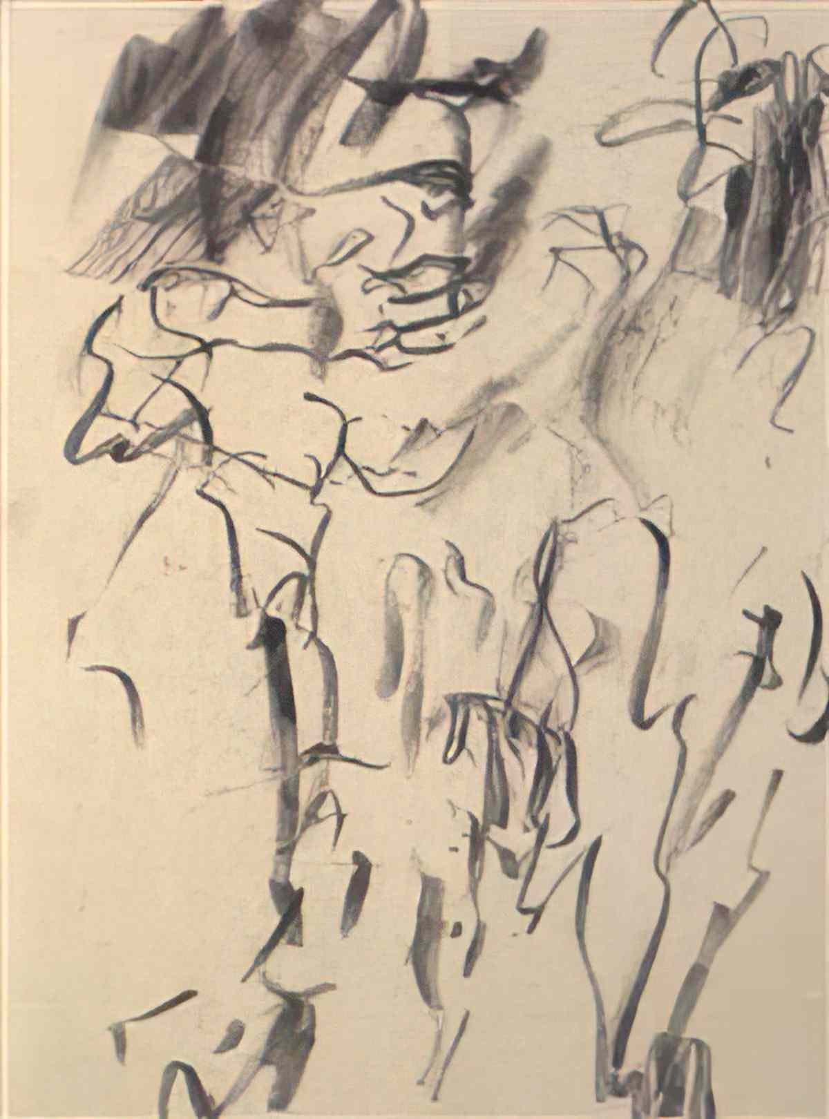 Willem de Kooning two figures5 Art A4 Photo Print
