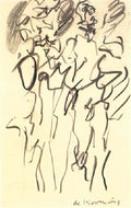 Willem de Kooning two figures7 Art A4 Photo Print