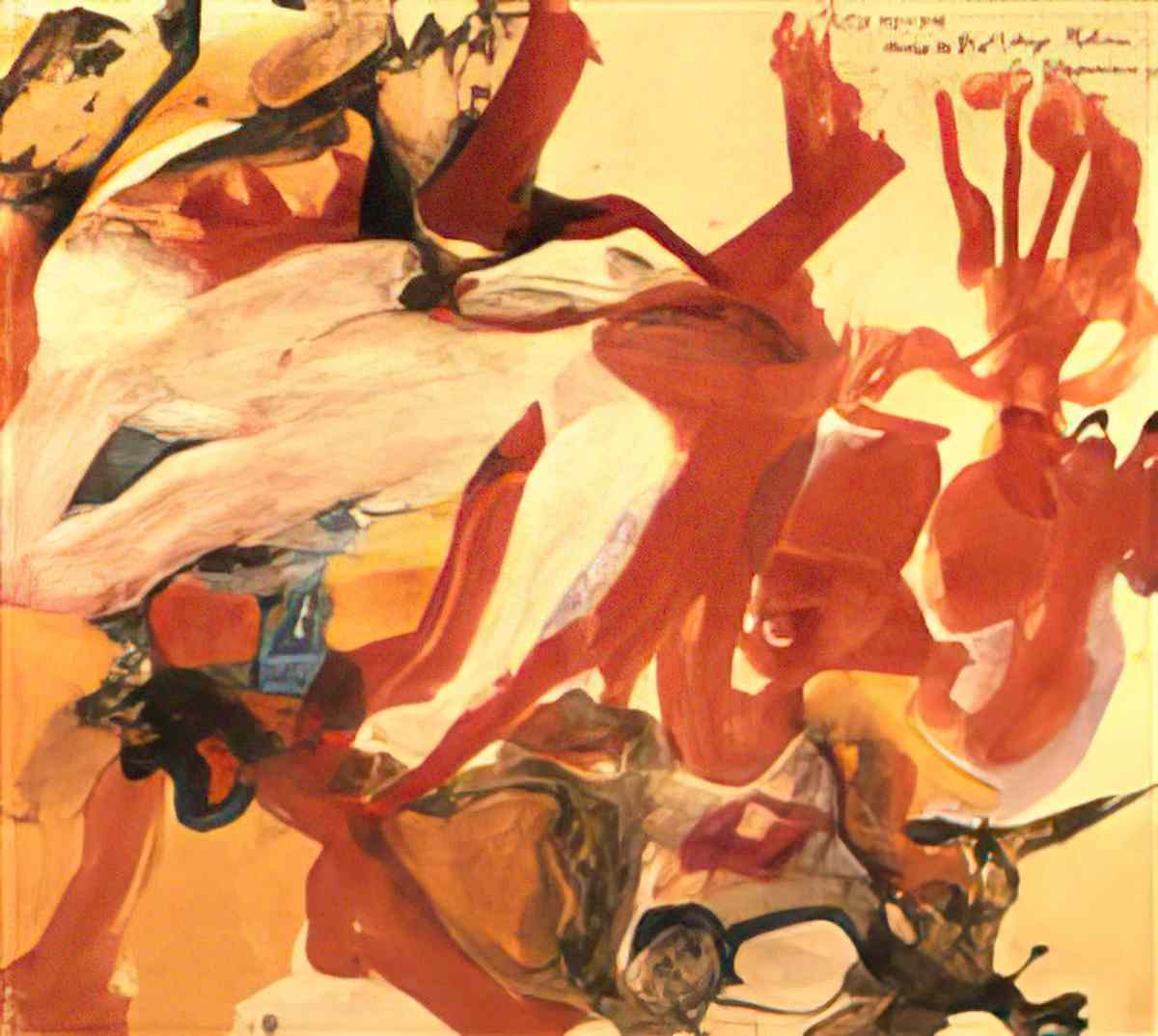 Willem de Kooning two people in the dunes Art A4 Photo Print