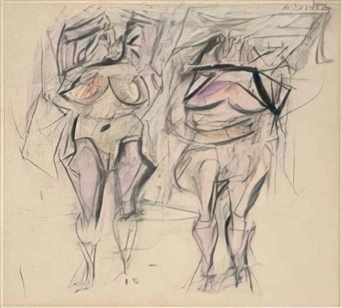 Willem de Kooning two women ii1 Art A4 Photo Print