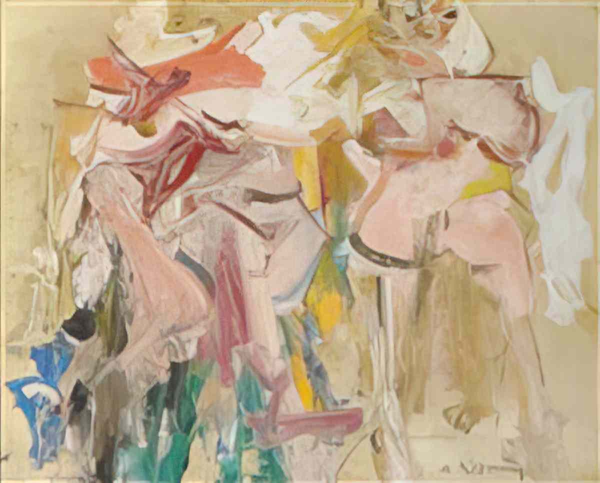 Willem de Kooning two women study for clamdigger Art A4 Photo Print