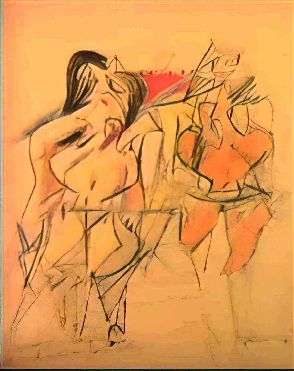 Willem de Kooning two women18 Art A4 Photo Print