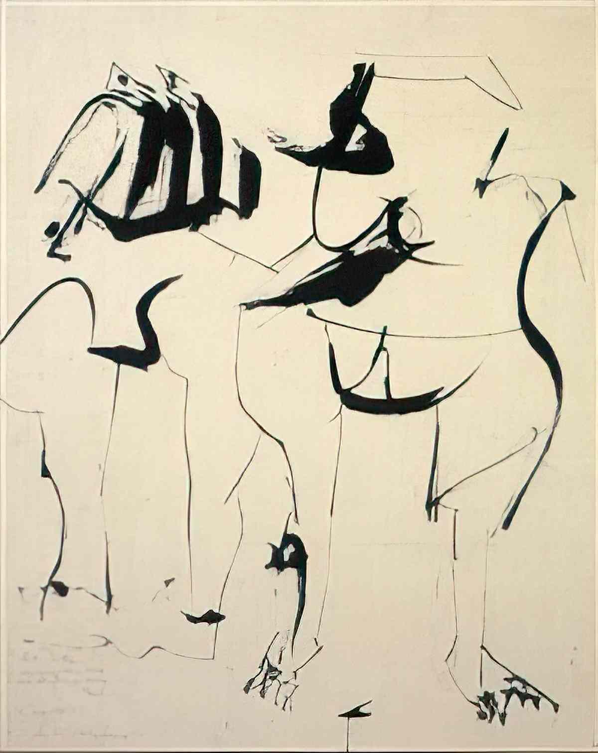 Willem de Kooning two women19 Art A4 Photo Print