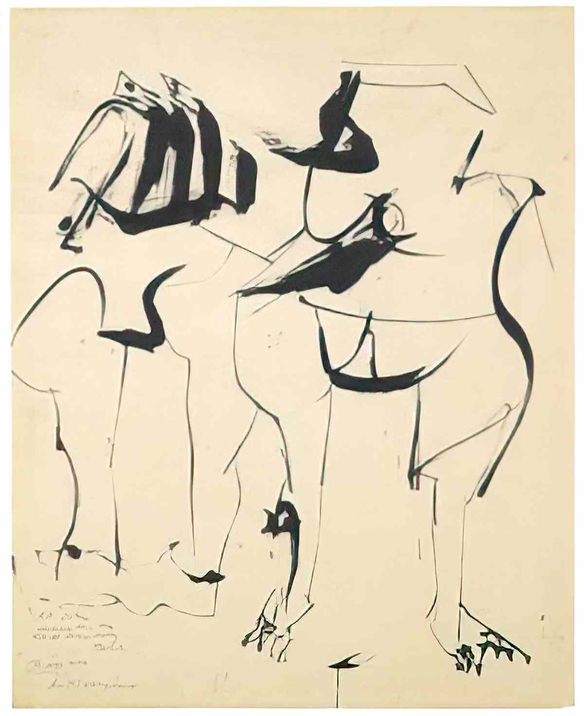 Willem de Kooning two women5 2 Art A4 Photo Print