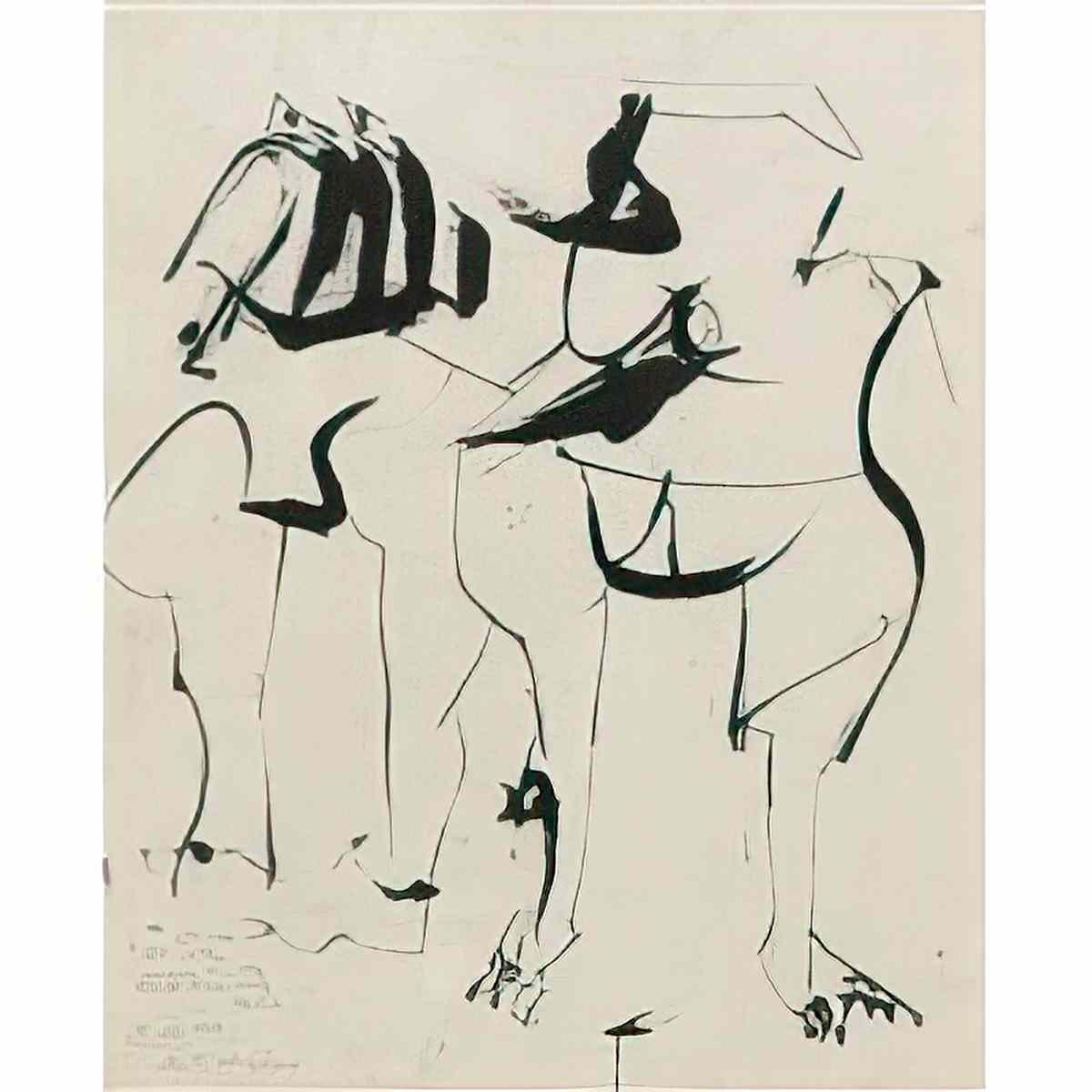 Willem de Kooning two women8 Art A4 Photo Print