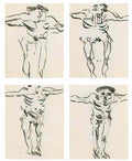 Willem de Kooning untitled 4 works Art A4 Photo Print