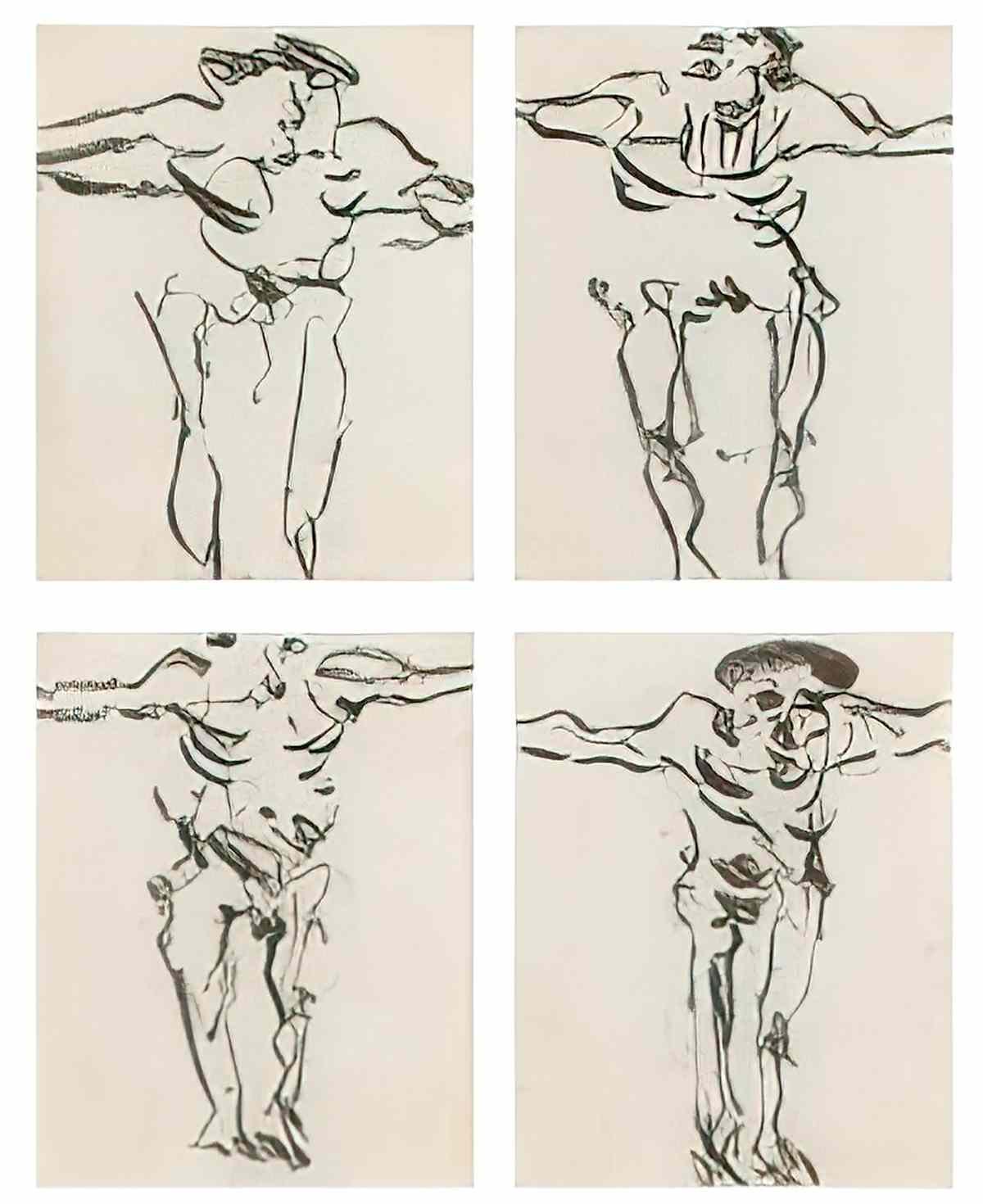Willem de Kooning untitled 4 works1 Art A4 Photo Print