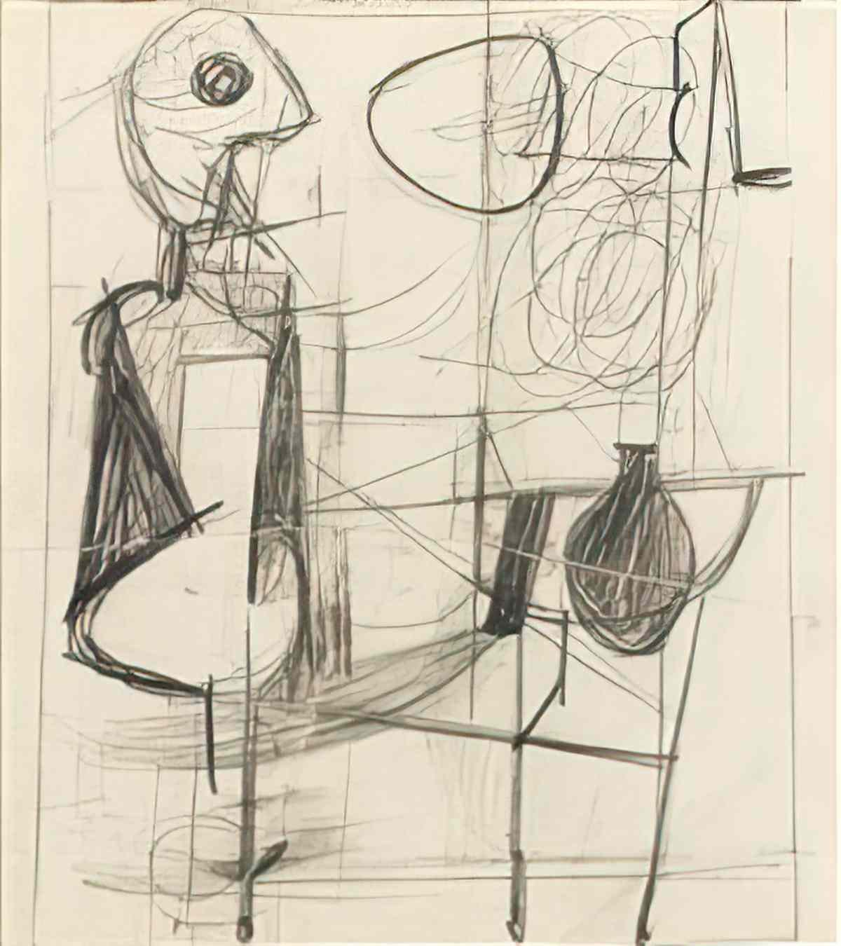 Willem de Kooning untitled abstract composition Art A4 Photo Print