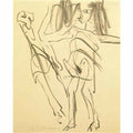 Willem de Kooning untitled closed eye drawing Art A4 Photo Print